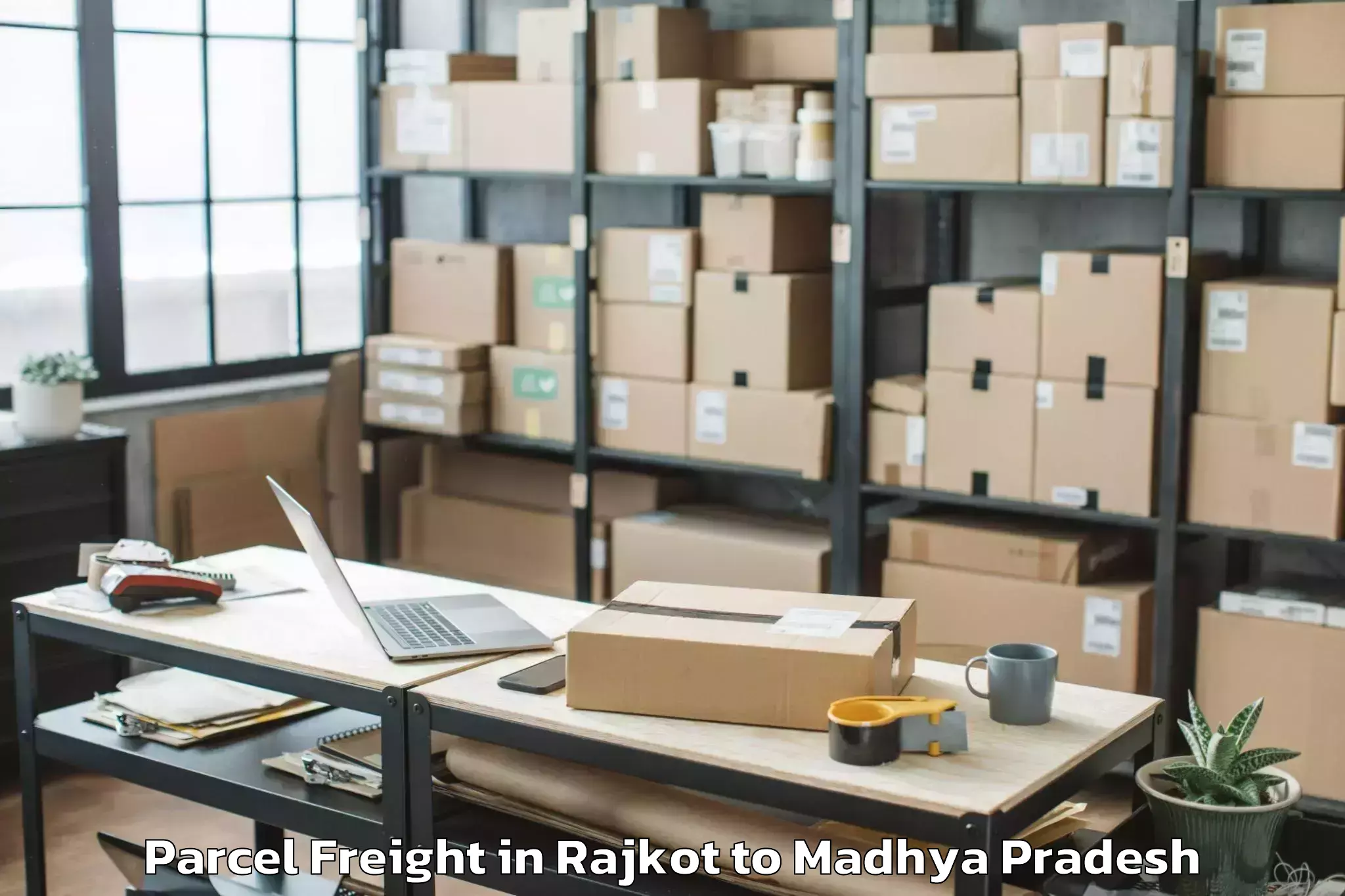 Discover Rajkot to Berasia Parcel Freight